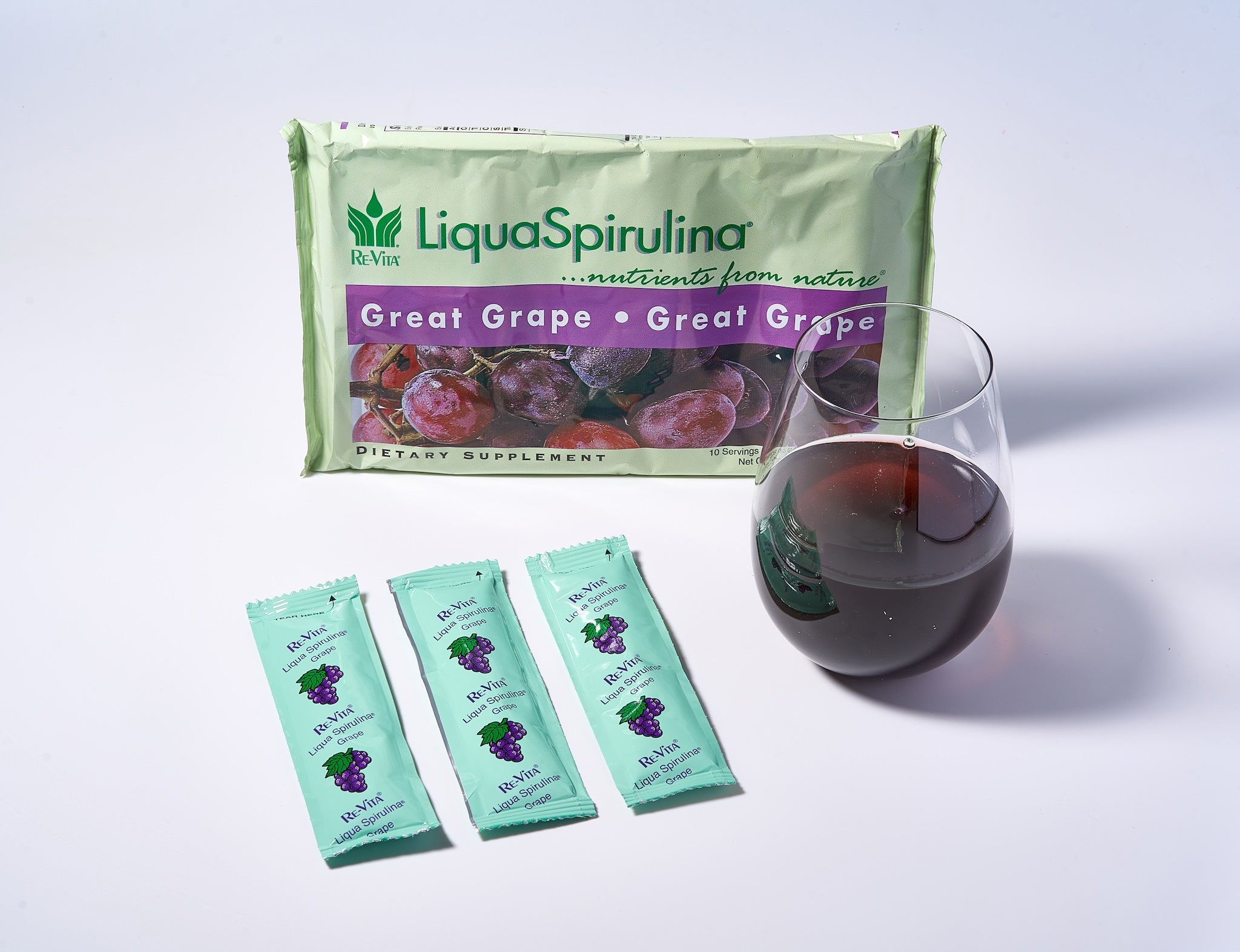 Great Grape LiquaSpirulina Smart Pack 190 Servings