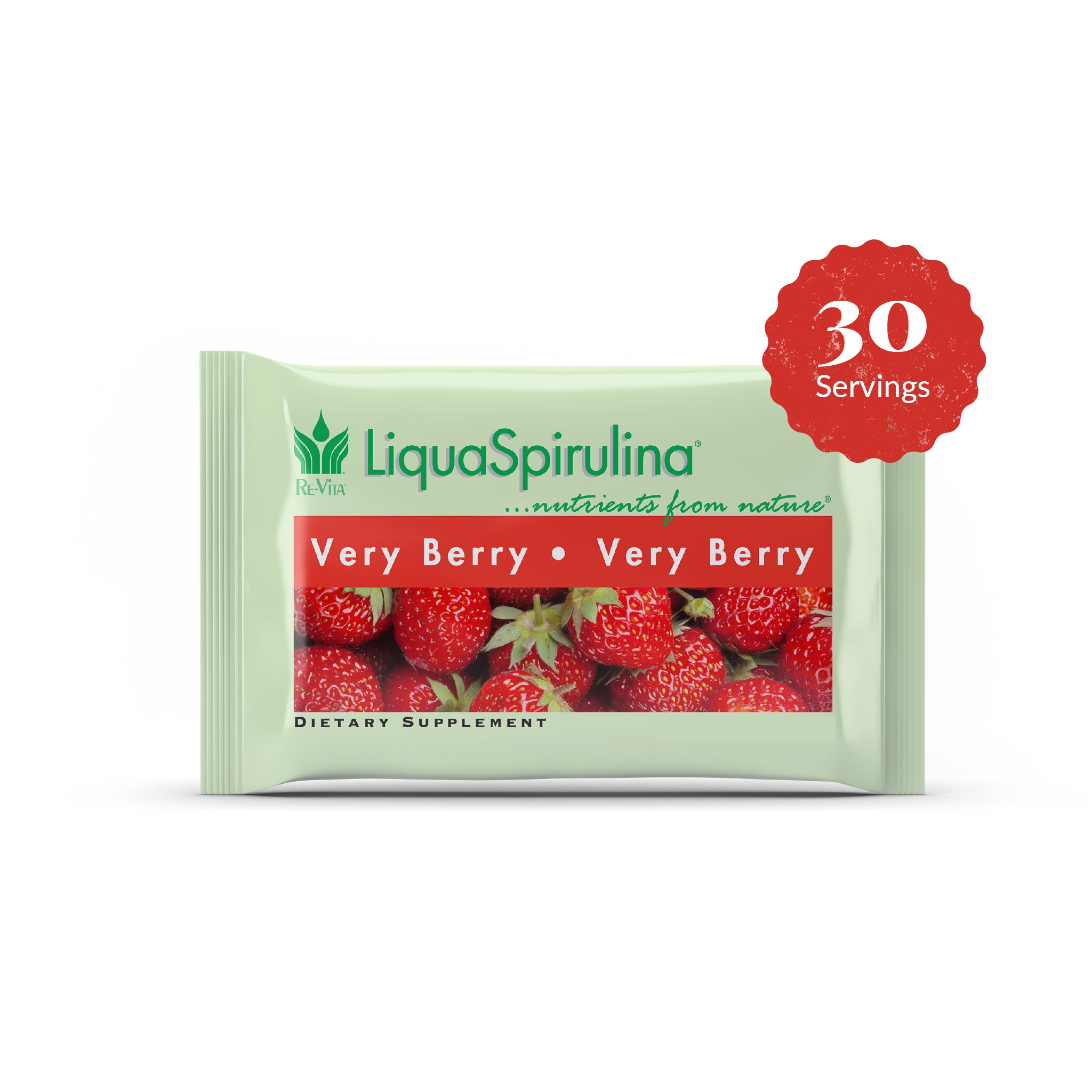 Very Berry Liqua Spirulina Starter Pack 30 Servings
