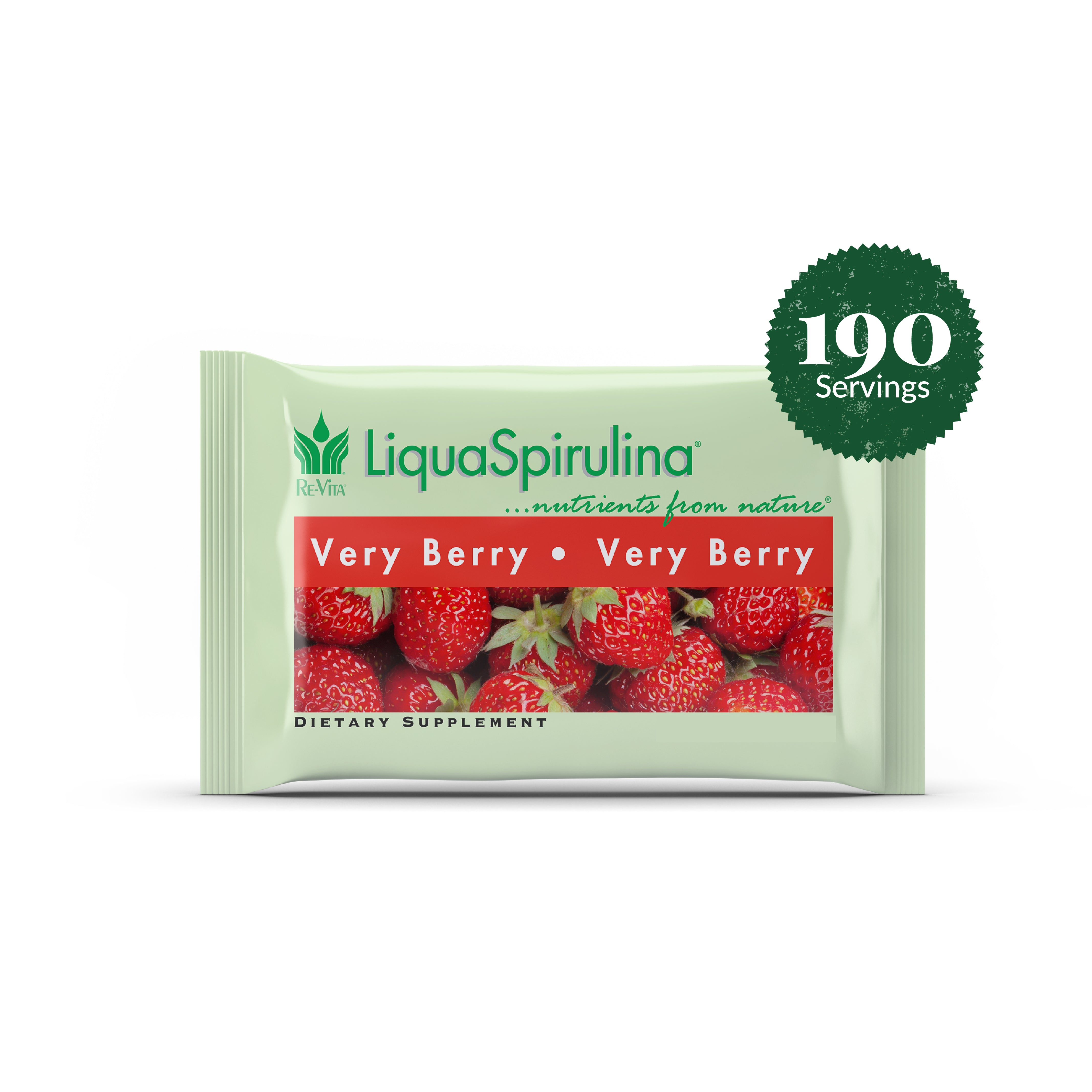 Very Berry Liqua Spirulina Smart Pack 190 Servings